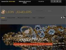 Tablet Screenshot of leonjewelers.com